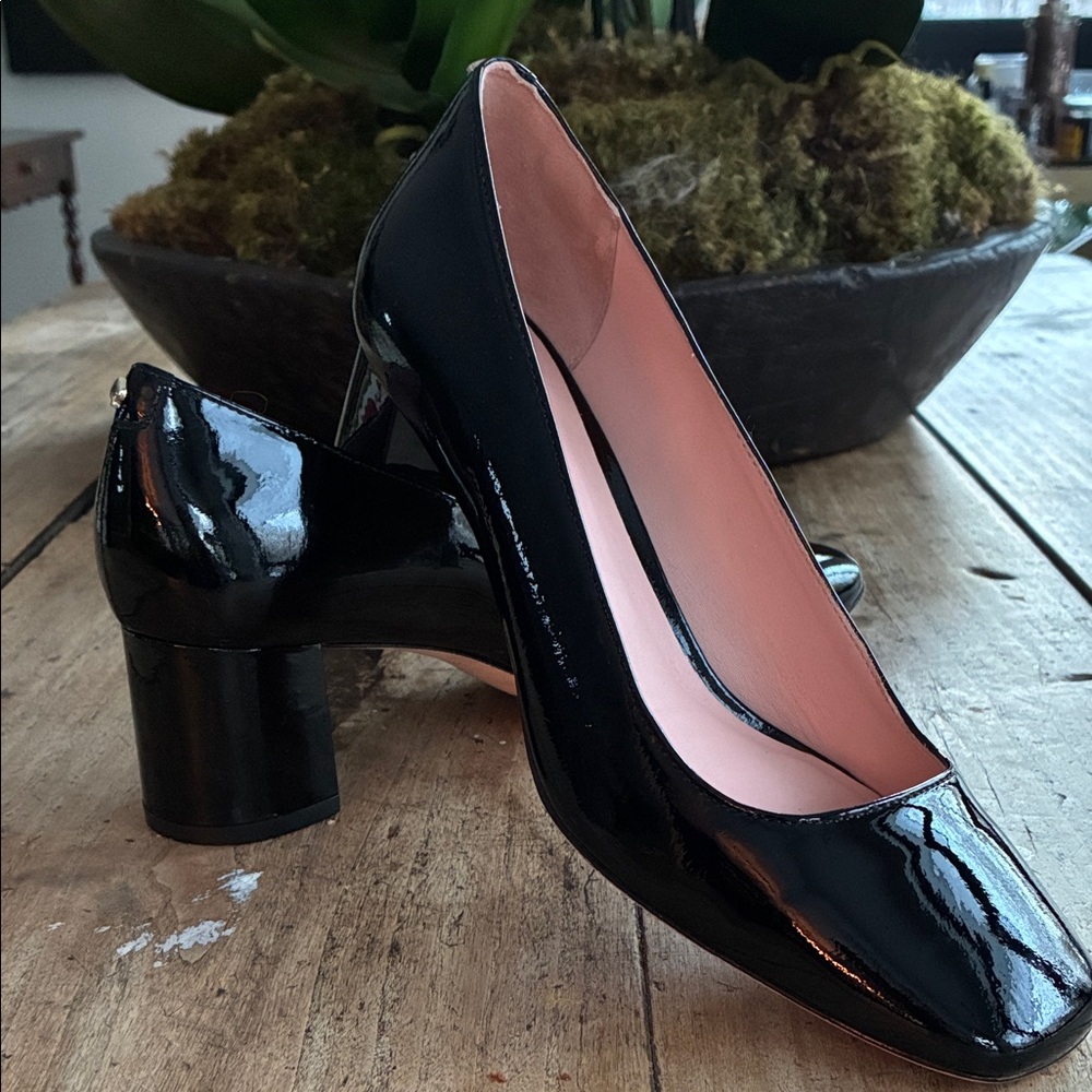 Kate Spade Kylah Patent Leather Block Heels NWOT